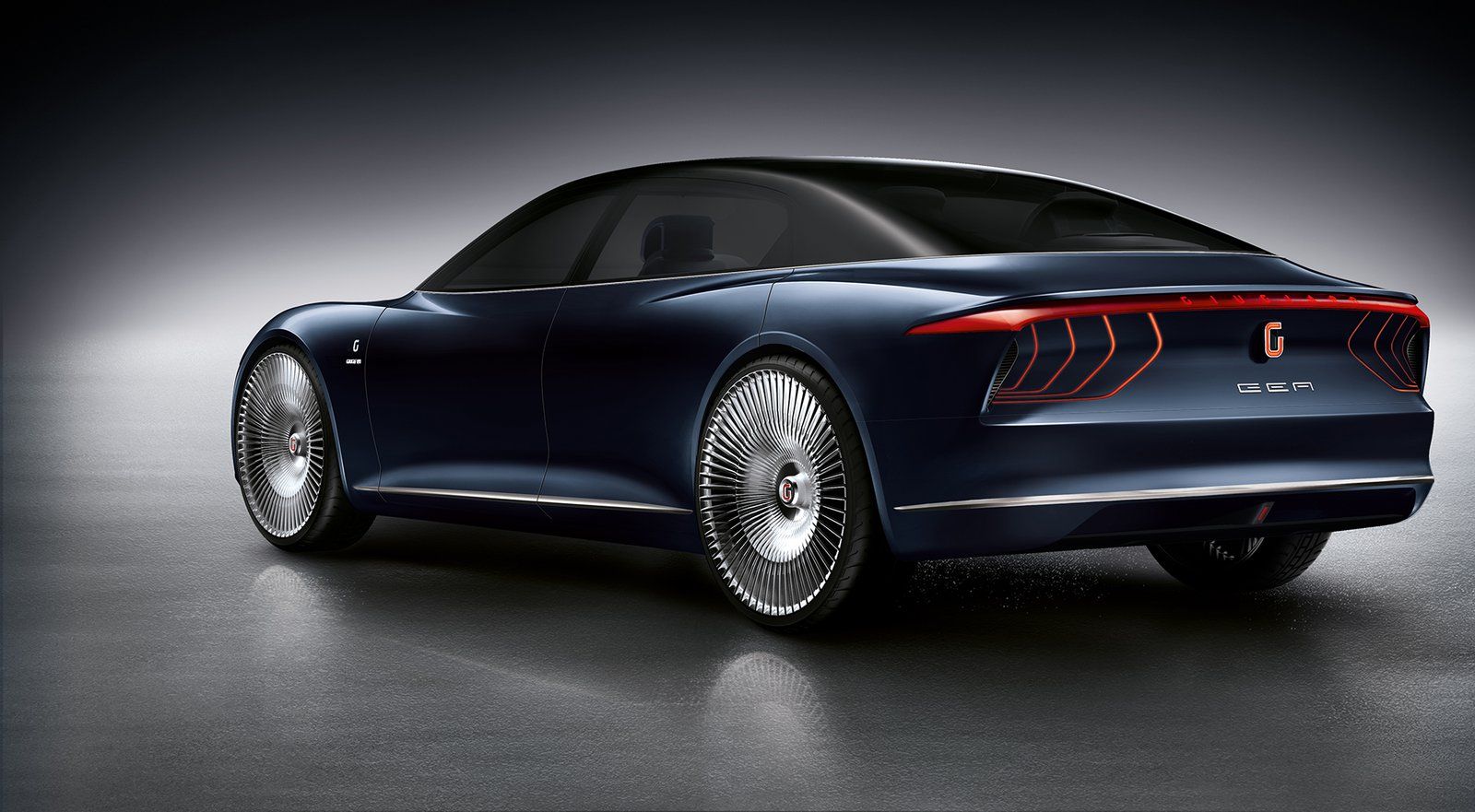 The future car can turn into a travelling office or a dream area