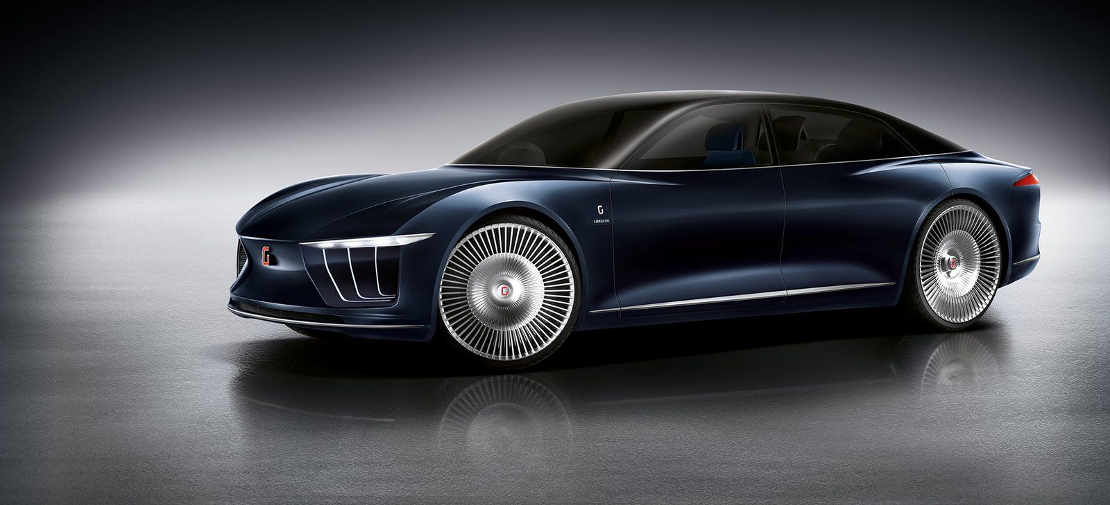 The future car can turn into a travelling office or a dream area